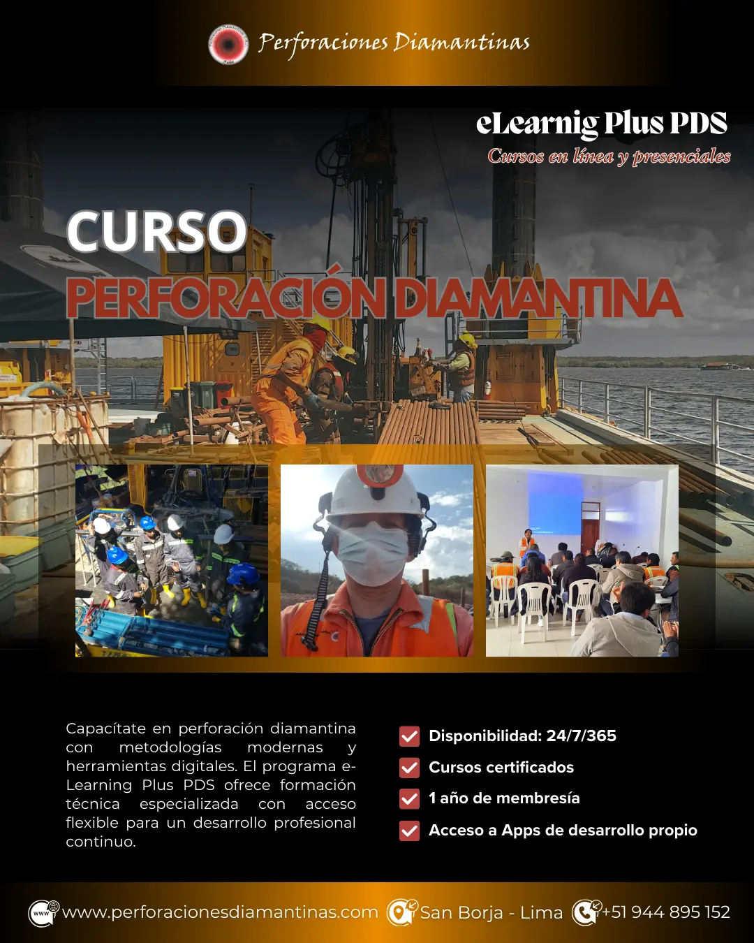 Curso Perforación Diamantina | Personal Técnico y Administrativo