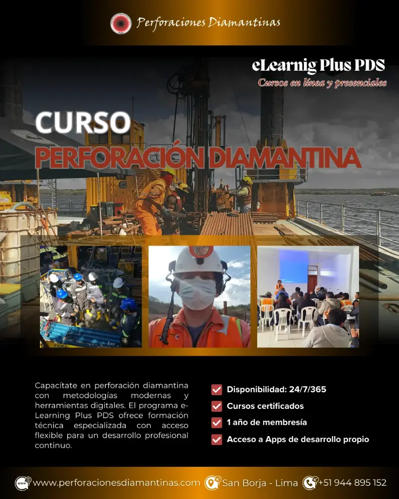 Perforación Diamantina para Personal Técnico y Administrativo - eLearning Plus PDS