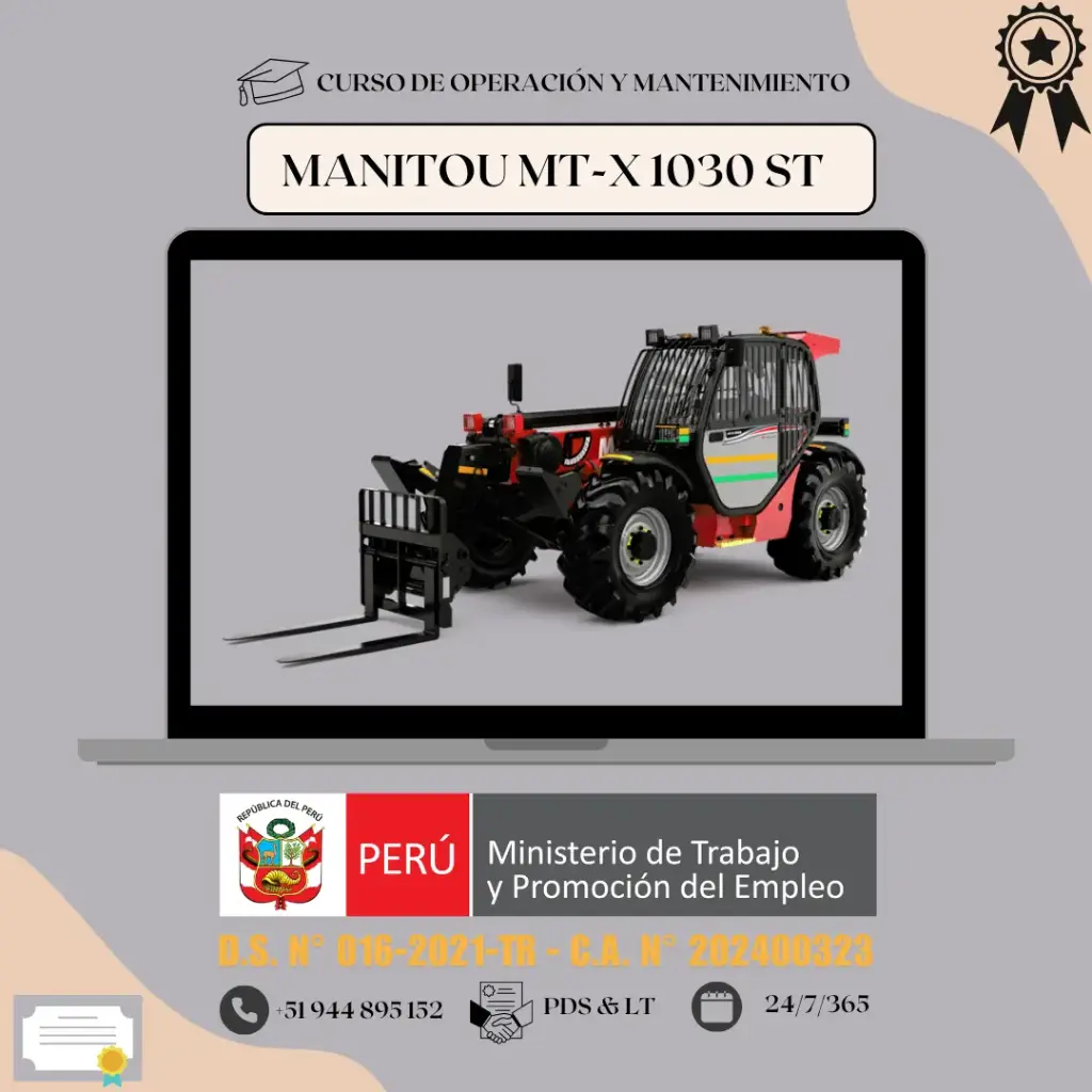 OPERACIÓN DE MANITOU MT-X 1033 ST S1 AWP MINING