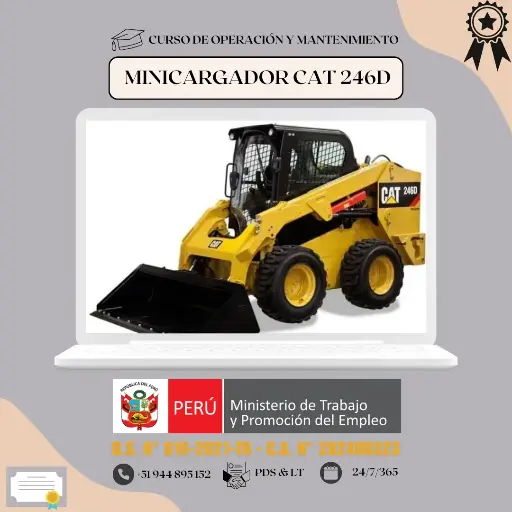 Operación de Minicargador CAT 246D