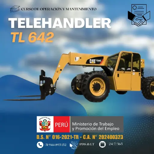 Operación de Telehandler Cat TL 642