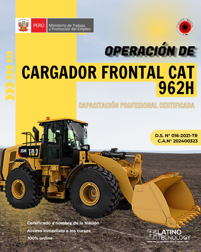 OPERACIÓN DE CARGADOR FRONTAL CAT 962H